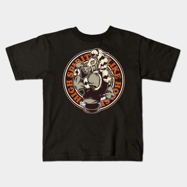 High Spirit Like a Horse Kids T-Shirt by unygara